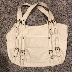 Kooba cream leather purse